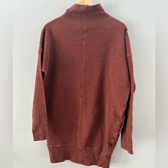 Lululemon Call Me Cozy Clay Red Brown Ottoman Sweater Dress - Picture 3 of 6